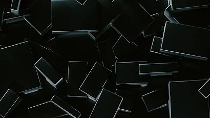 Abstract Cubes Dark 4K iPhone Wallpaper Background