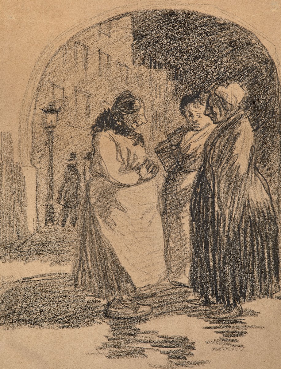 Femmes conversant