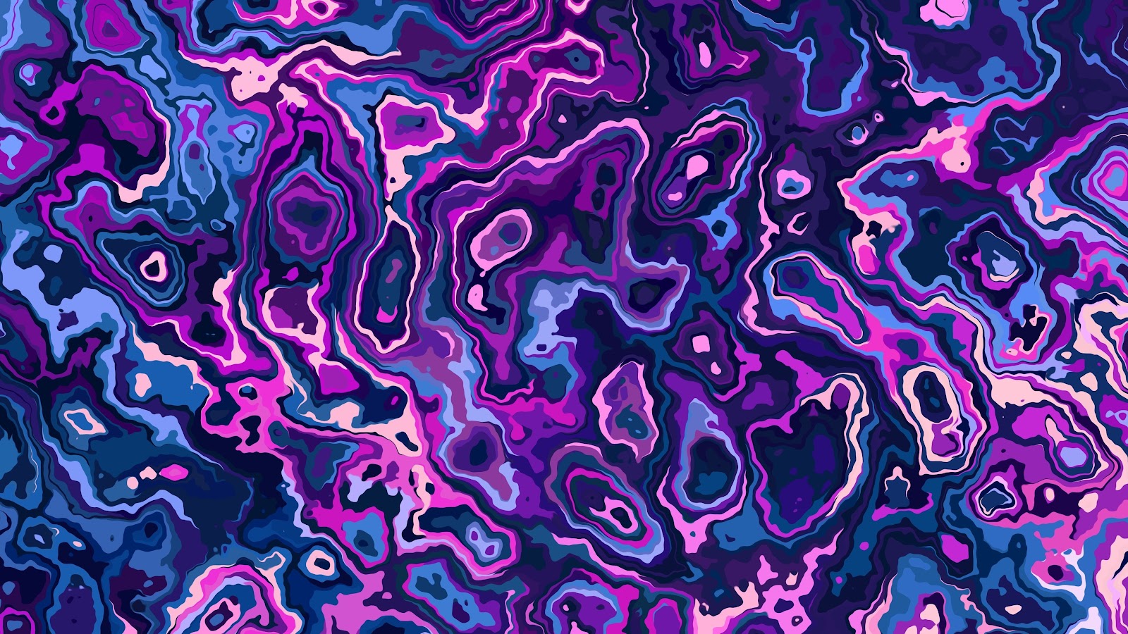 Artwork, Digital Art, Abstract, Pink, Blue 4K Wallpaper