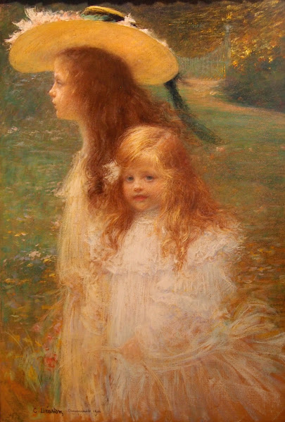 Portrait des nièces de lartiste par Charles Léandre