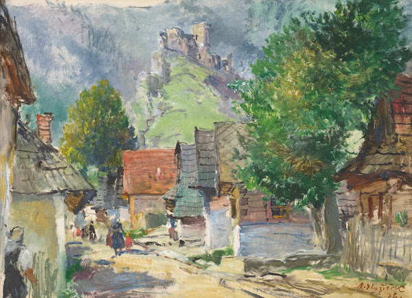 At the foot of Strečno 1936