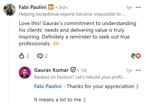 Fabi Paolini comment
