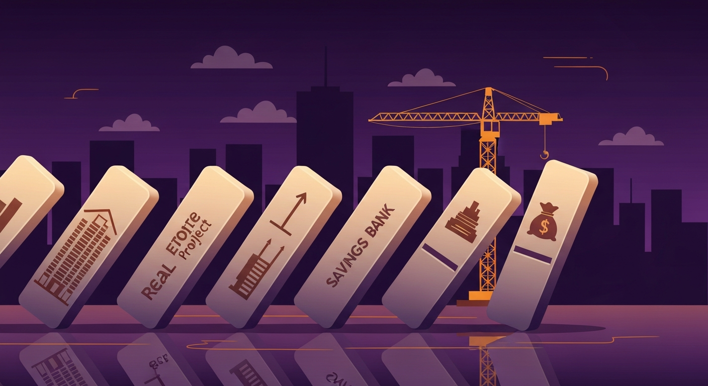 PF 부실 연쇄 위기 5단계 — 시스템 리스크