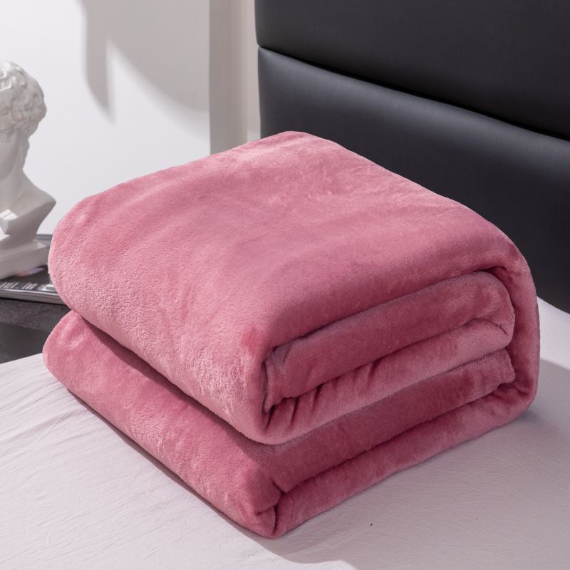 Fleecedecke aus Polyester, 100×150 bis 200×230 cm