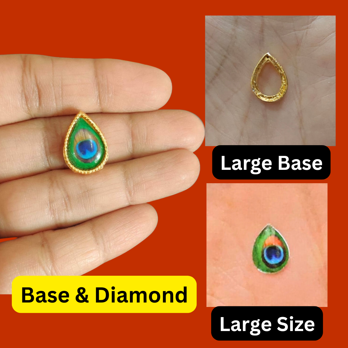 Morpankh Drop Large (Base + Diamond) (pack of 50)