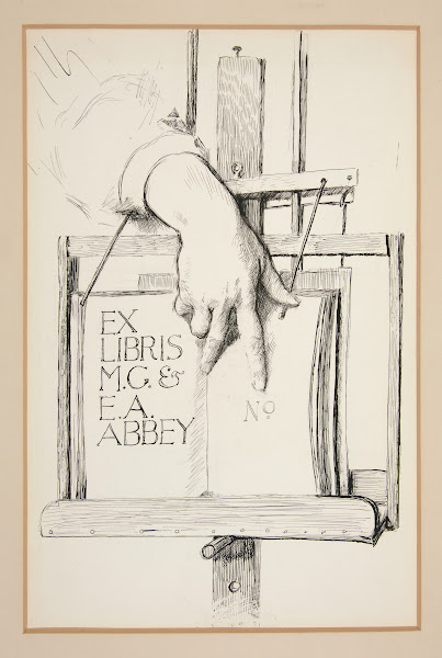 Sketch for Ex Libris MG  EAAbbey
