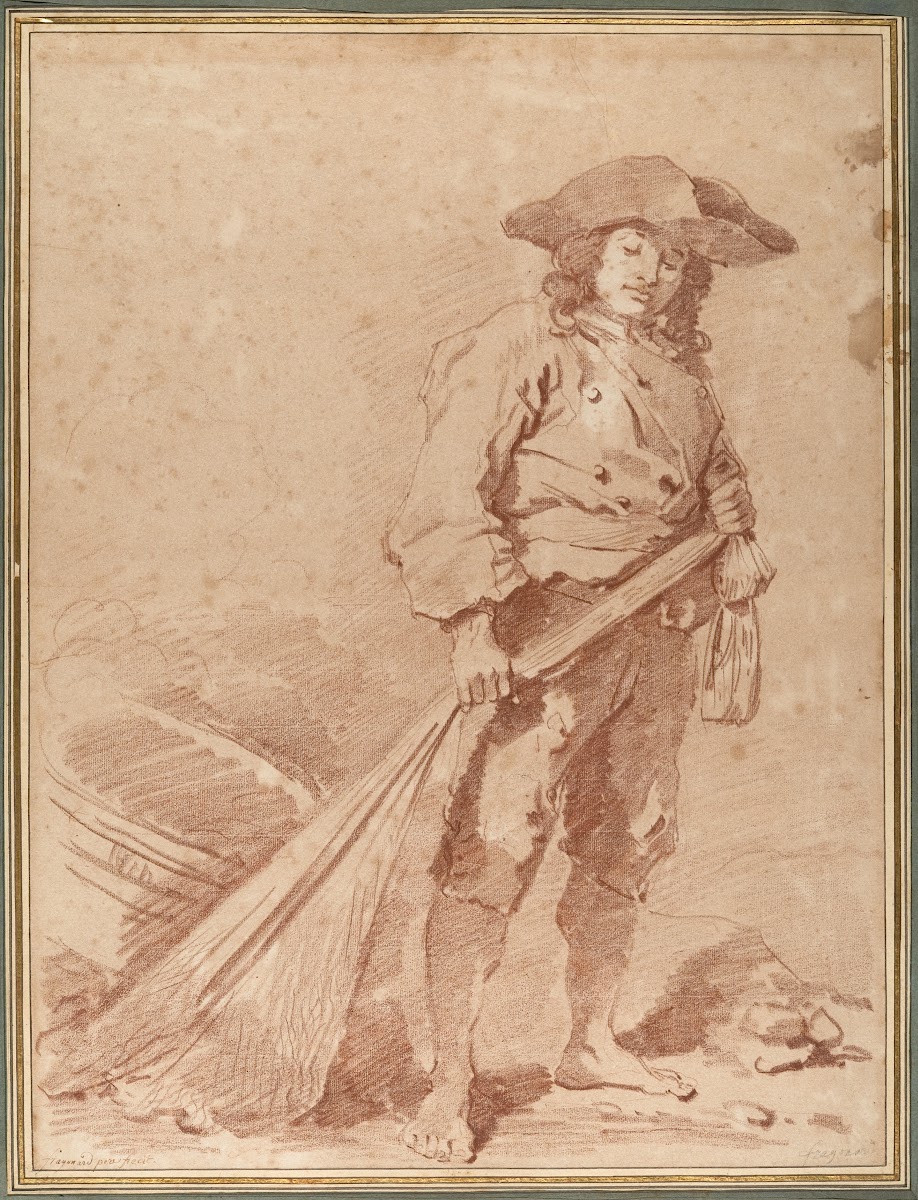 A Fisherman Pulling a Net 1774