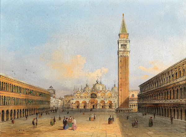 A View Of St Marks Square And The Campanile