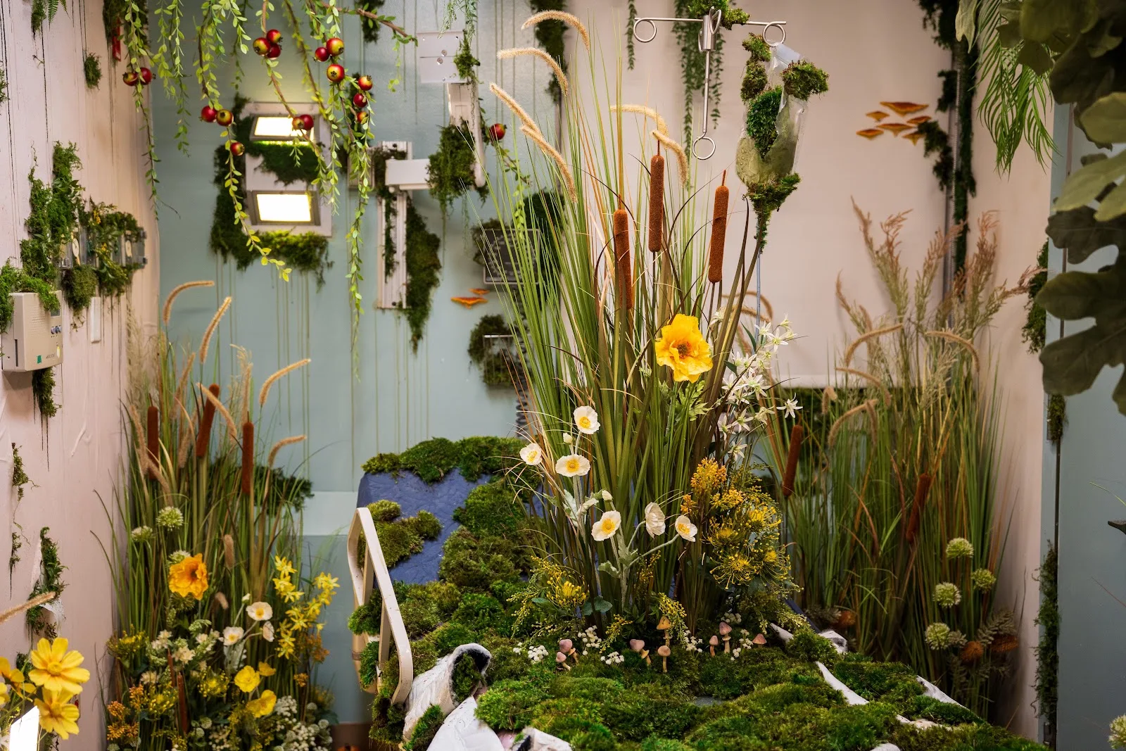 Nature Reclaiming A Hospital Room - Installation Art 5K Wallpaper (6000x4000)