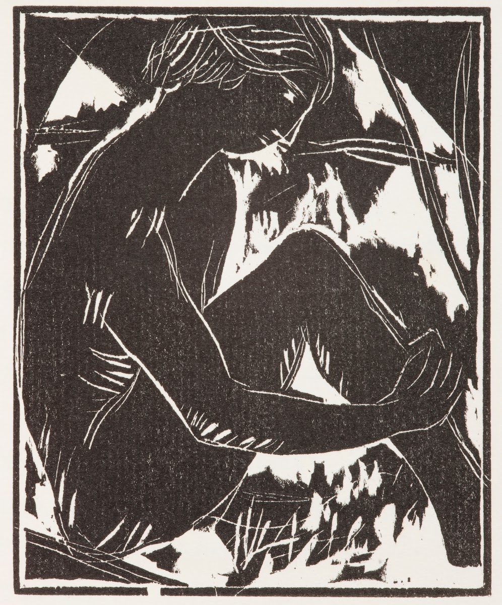 Nude of a sitting woman 1914