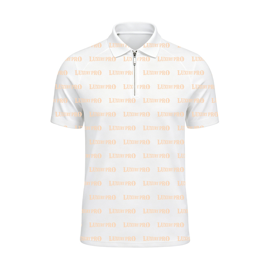 Zipper Raglan Sleeve Polo