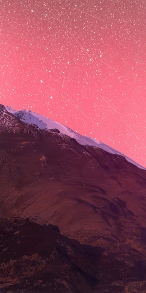 The Starlit Mountains  Nature 4K Wallpaper Background