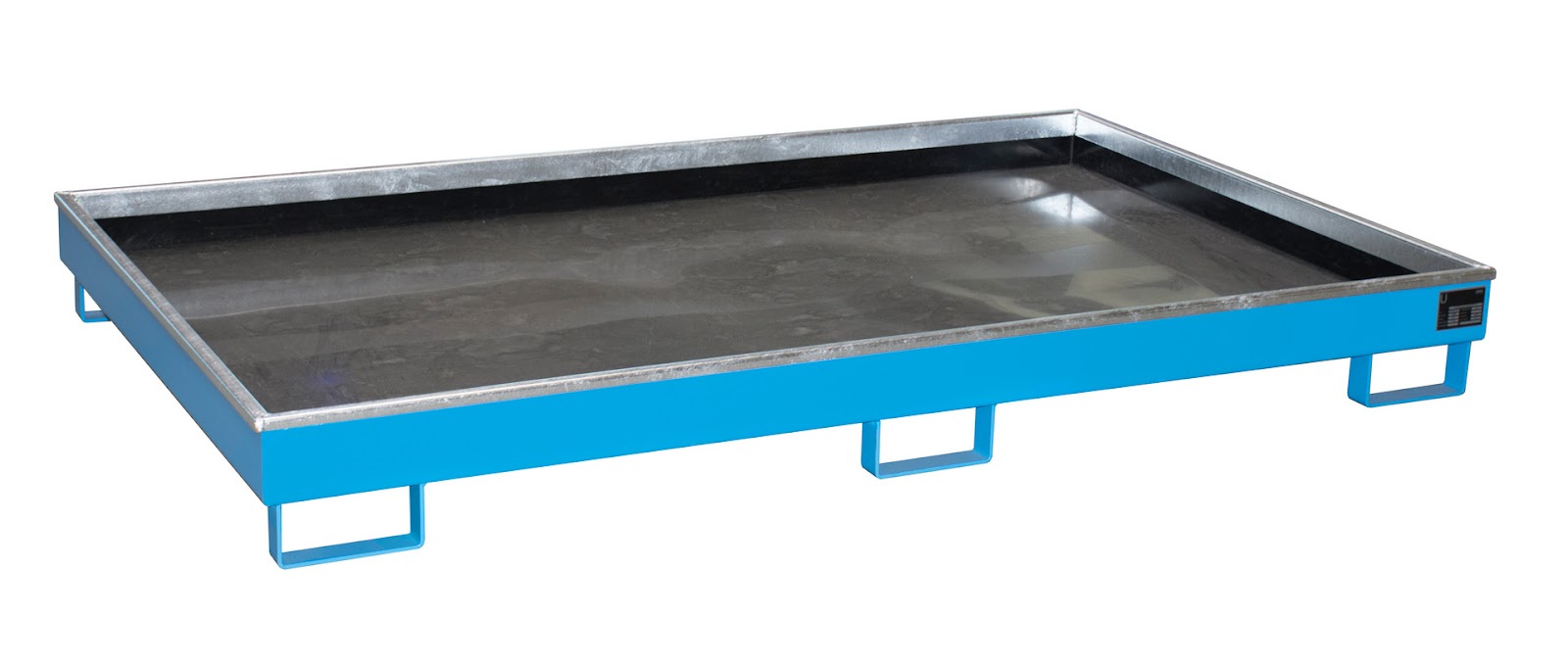 Stellingopvangbak met PE-binnenbak Stellingopvangbak RW 2200-1 PE, gelakt, Lichtblauw