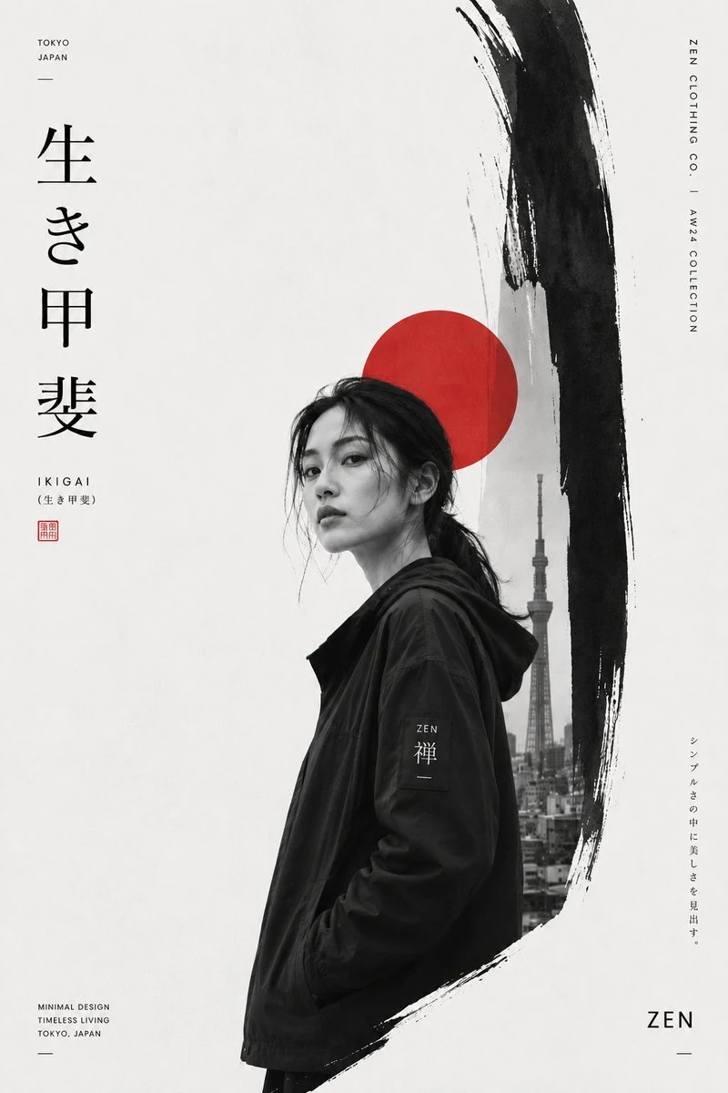 Crea un producto premium de inspiración japonesa.