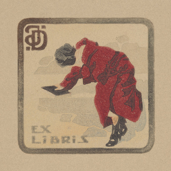 Bookplate of Juliusz Dzierżanowski 1910