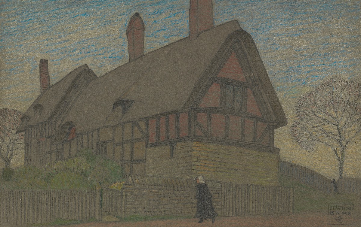 Ann Hathaways cottage Stratford 1918