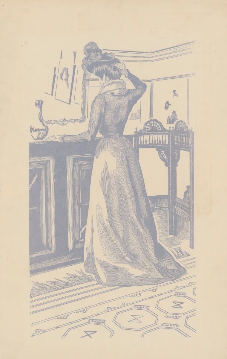 Anna  Jeune femme se recoiffant Mlle Marcolesco belle sœur de lartiste 1899