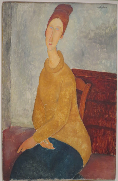 Jeanne Hébuterne in yellow sweater 1918