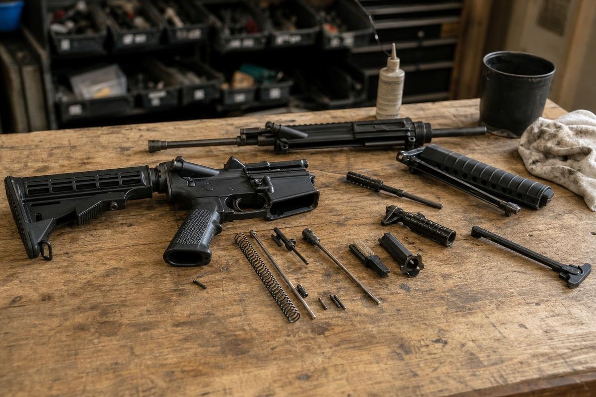 how to clean ar-15 with basic cleaning tools