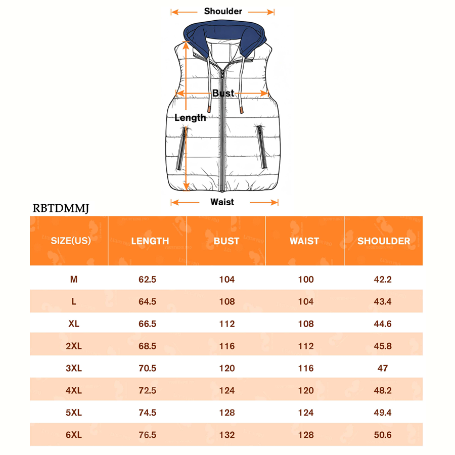 AOP hooded down vest 2