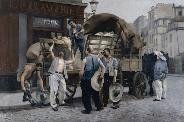 Porteurs de farine scène parisienne 1885