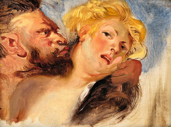 Satyr Embracing A Nymph After Peter Paul Rubens