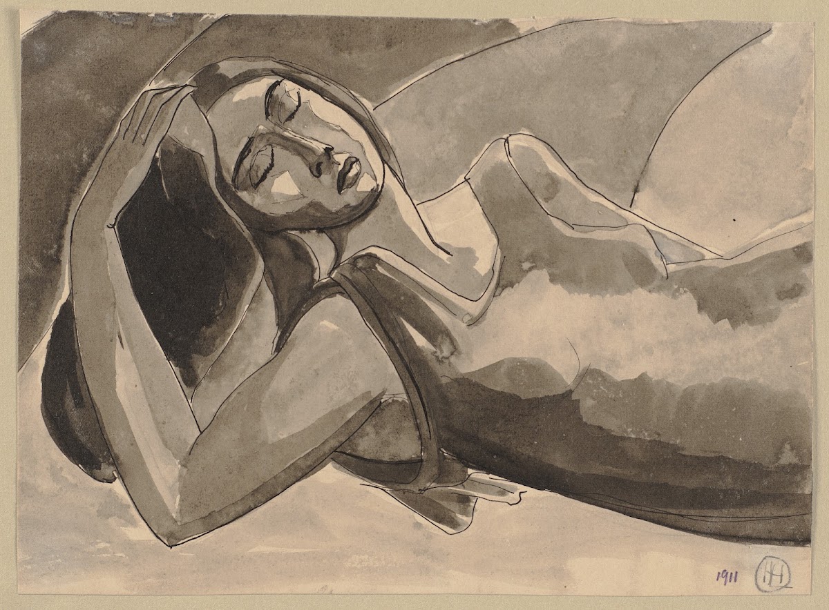 Reclined woman 1911