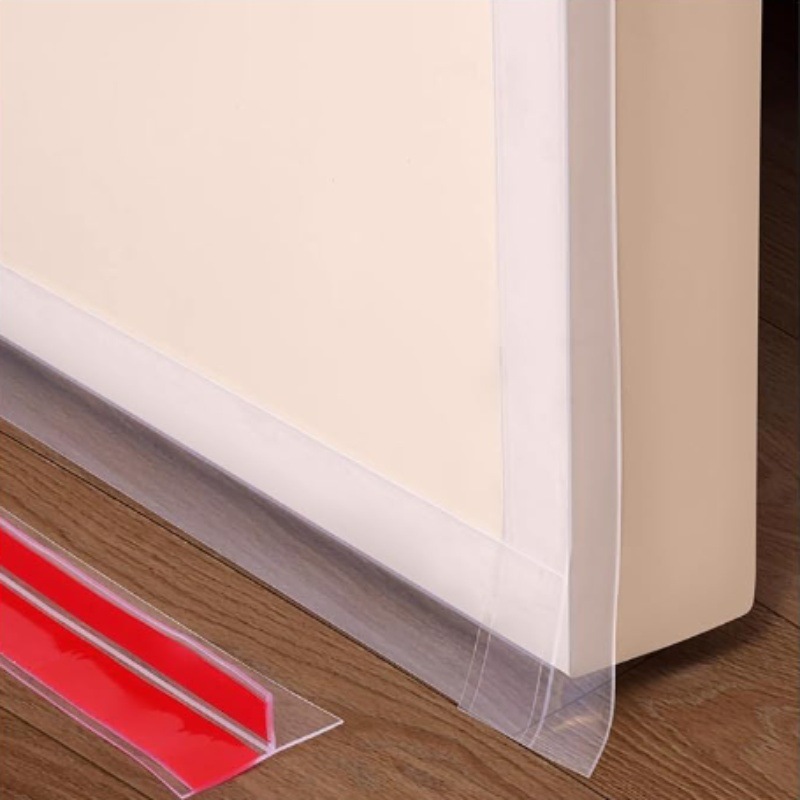 T-profile door bottom seal for glass and wooden doors