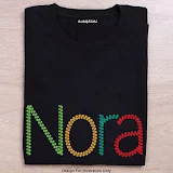 Black lettering sample of the Botanical - Floral Monogram Embroidery Font