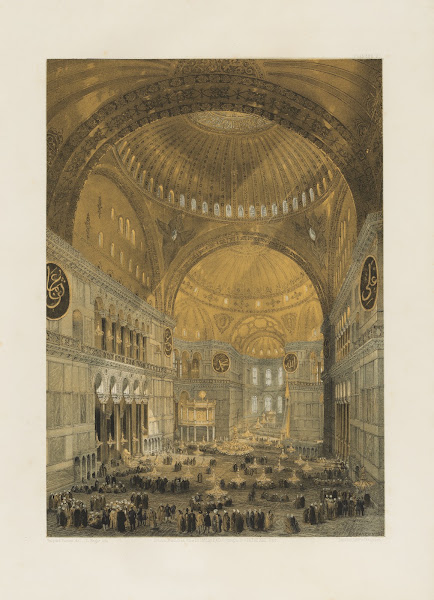 Aya Sofia Constantinople as recently restored by order of H M the sultan Abdul M