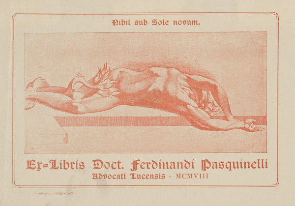 Ferdinand Pasquinelli  ekslibris 1908
