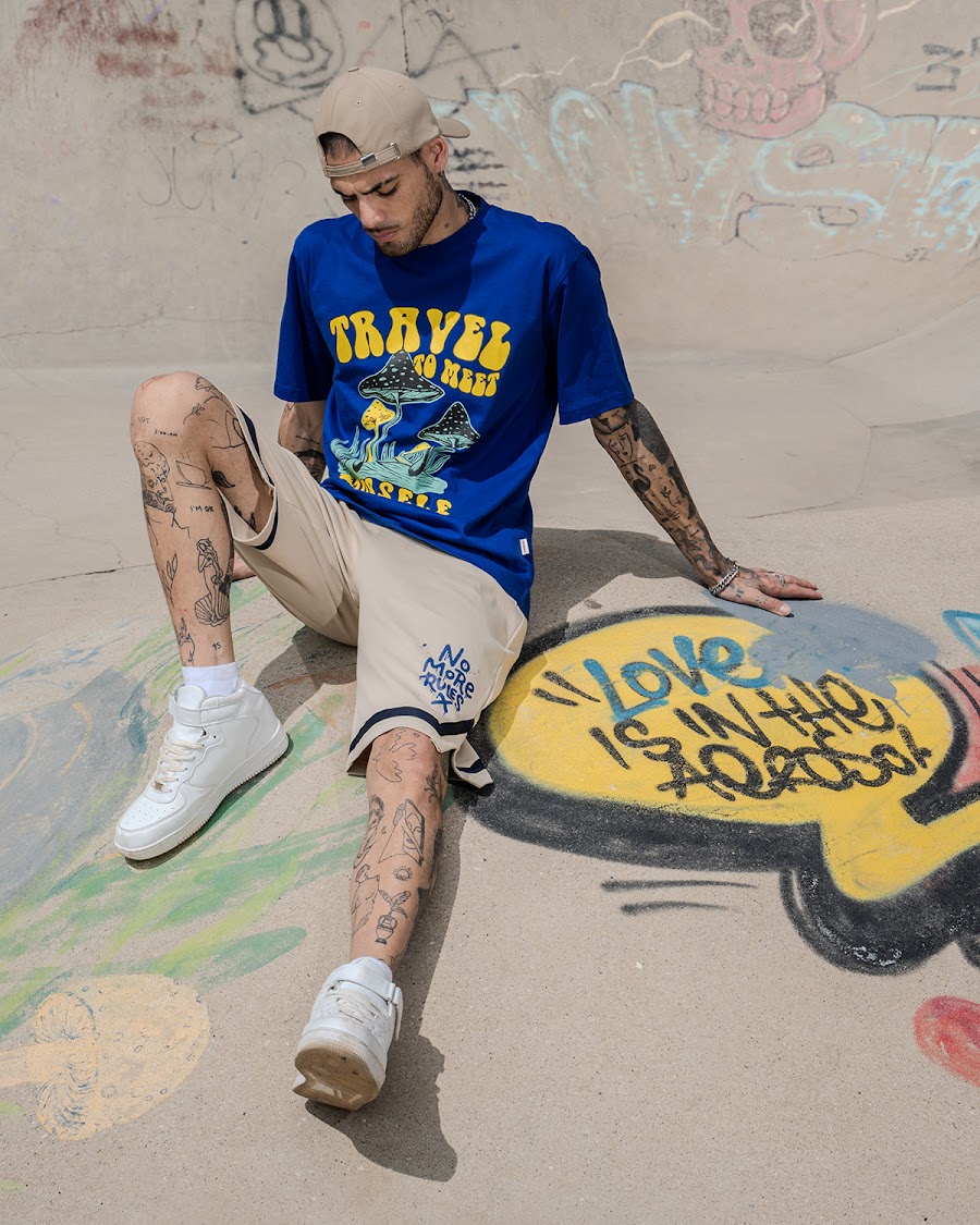 Niko (Veirdo.in) streetwear campaign, graffiti walls and skate ramps, photo 11