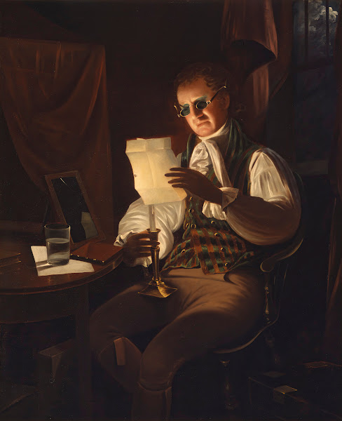 Man Reading By Candlelight between 1805 and 1808