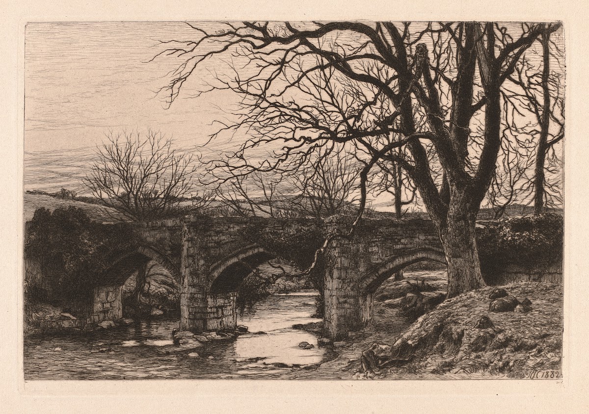 Chagford Bridge 1882