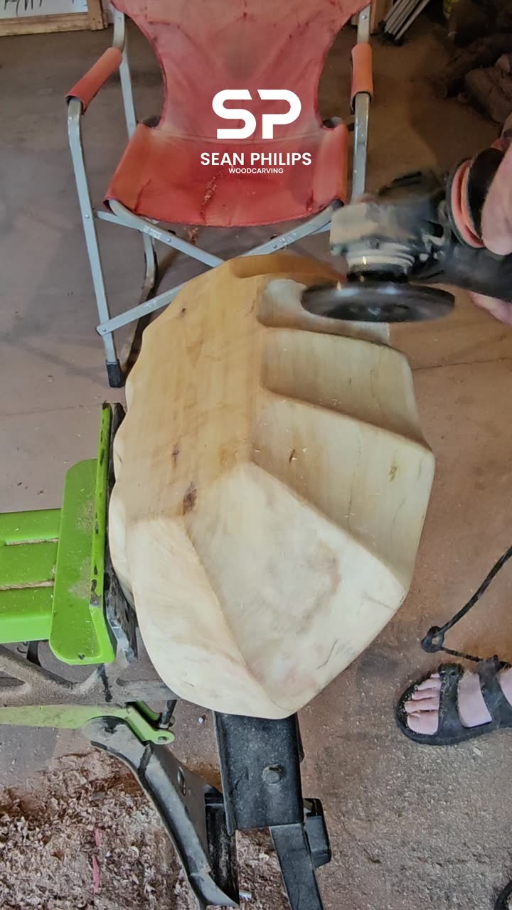 Carving Manitoba Maple + Resin - St. Boniface - 12"