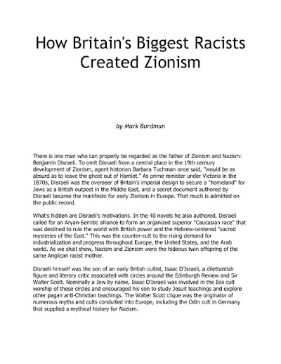 Mark Burdman-How Britain s Biggest Racists And Financiers Created Zionism