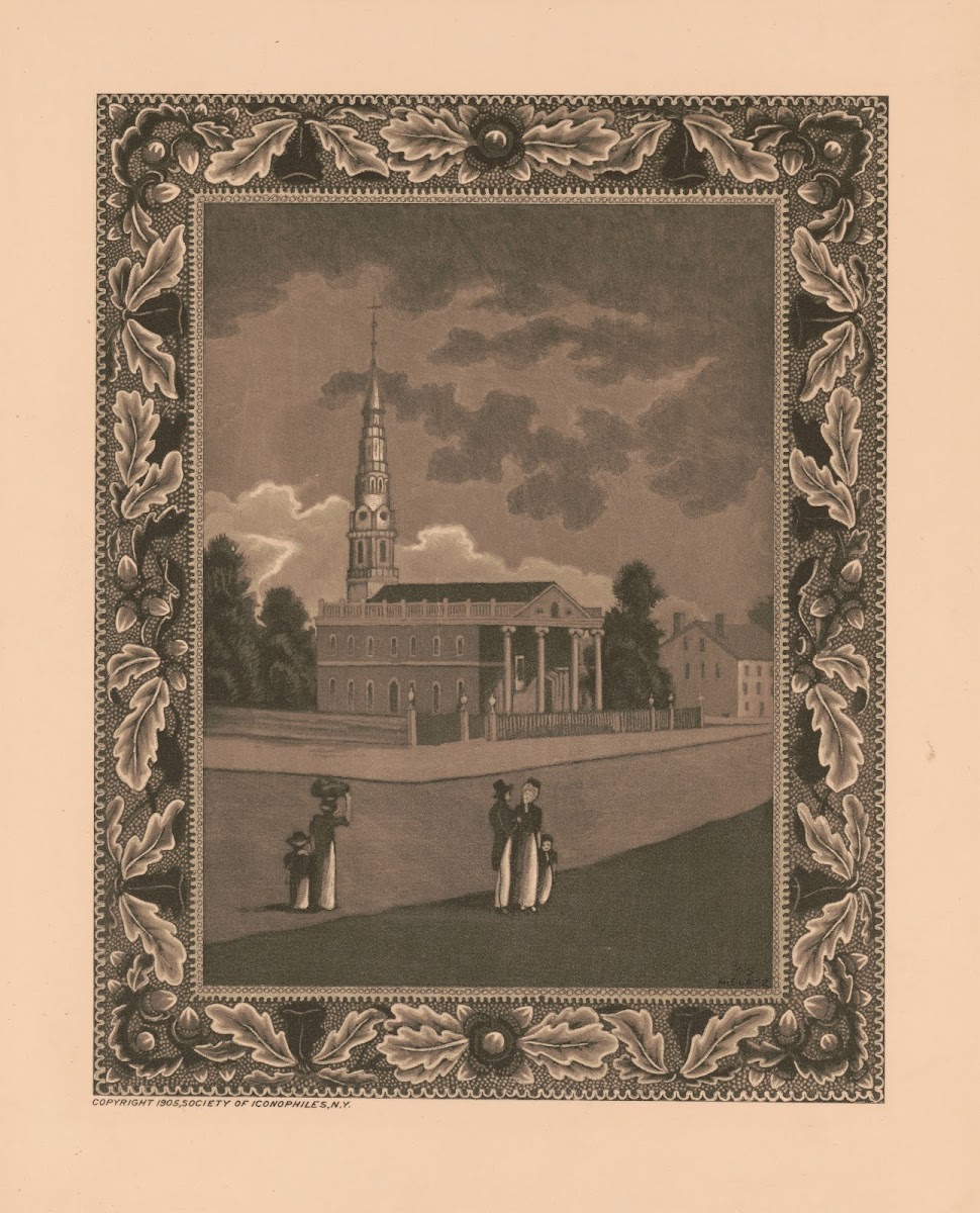 St Pauls chapel and the Rutherford house 1905