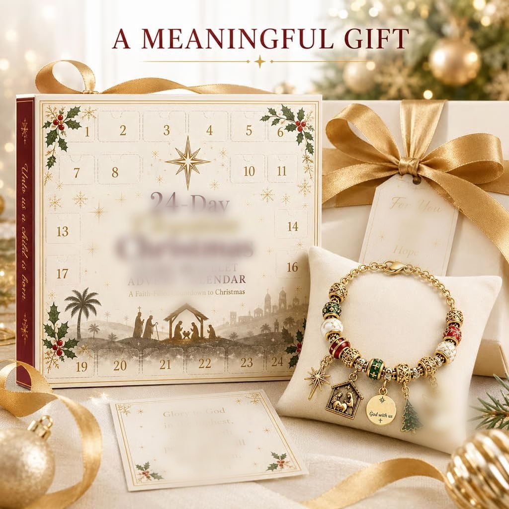 Weihnachts-Adventskalender mit DIY-Schmuckset
