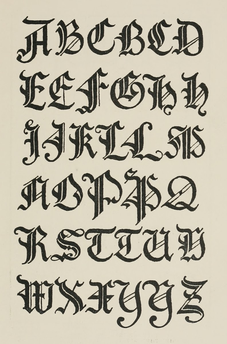 German Gothic Capitals 2 1902