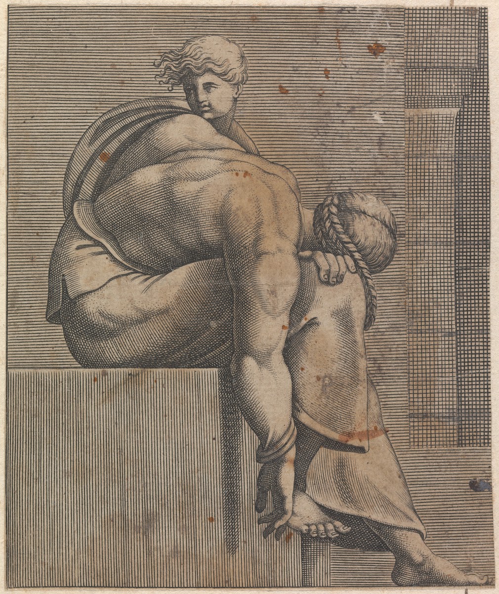 Ancestor of Christ from Abiah Lunette Left Figure 1550 1585