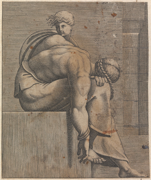 Ancestor of Christ from Abiah Lunette Left Figure 1550 1585