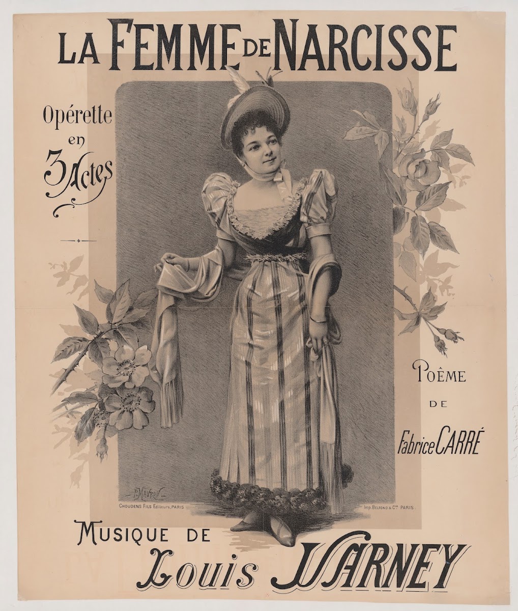 La Femme de Narcisse opérette en trois actes poème de Fabrice Carré musique de L