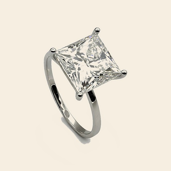Princess Solitaire Ring