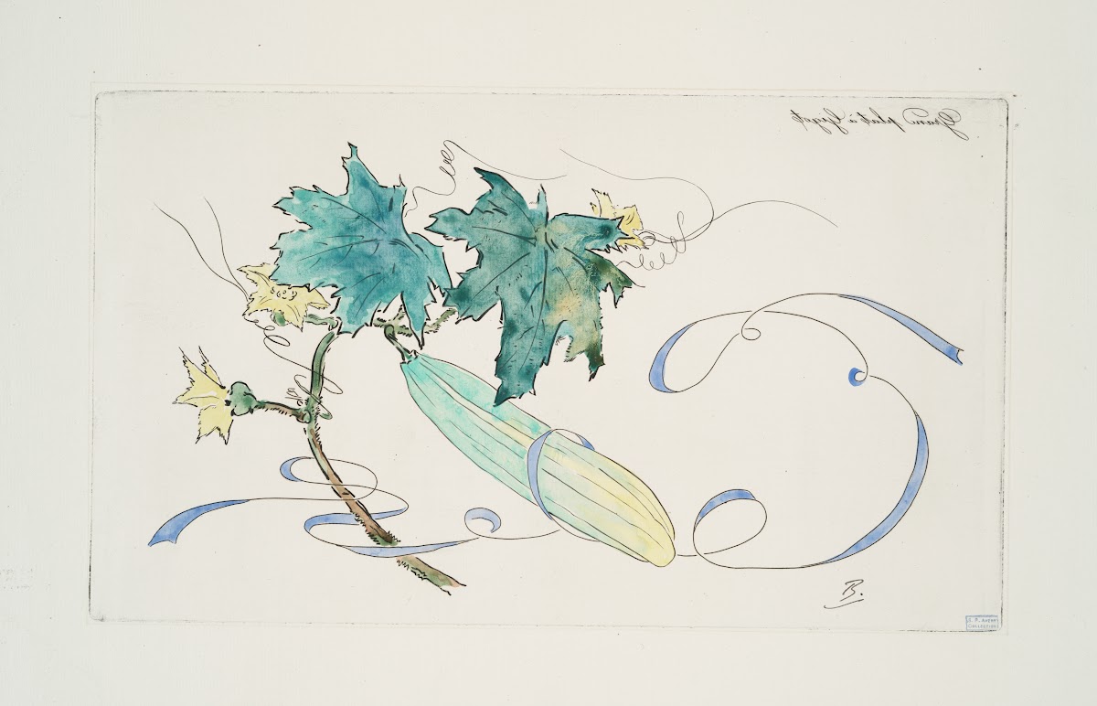 Grand plat à gigot concombre modèle de coloris 1866   1878