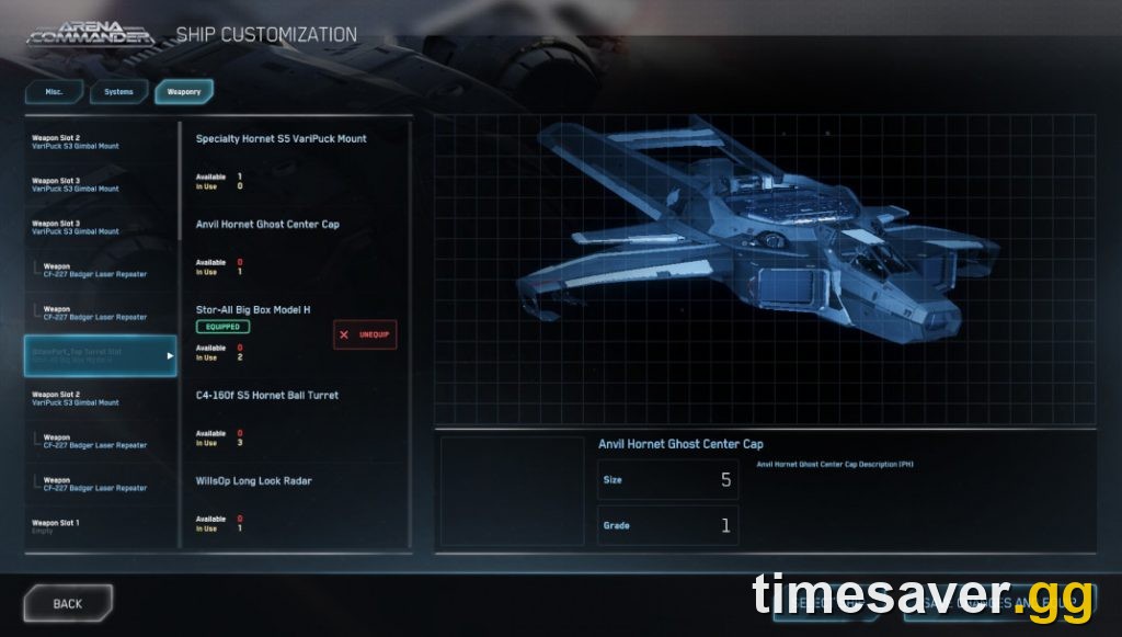 Star Citizen Arena Commander — load a match and get destroyed to force the client to rebuild its session before re-entering the Persistent Universe