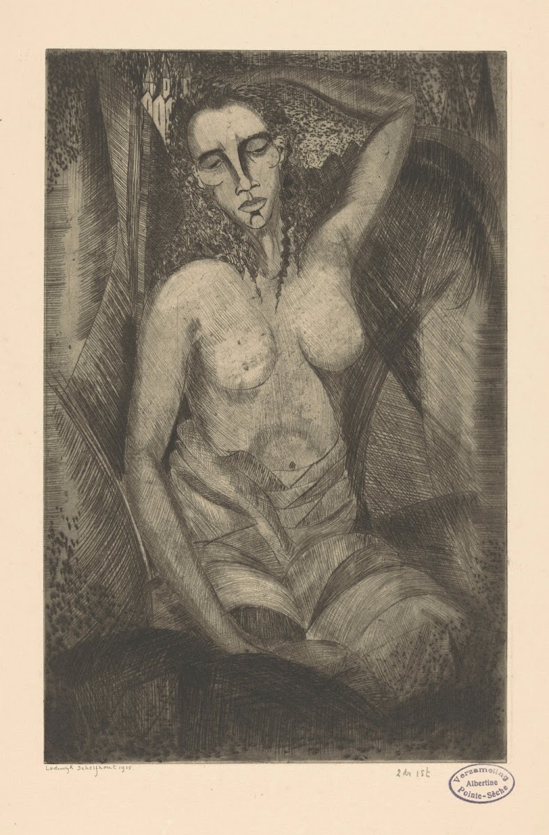 Zittende vrouw 1915