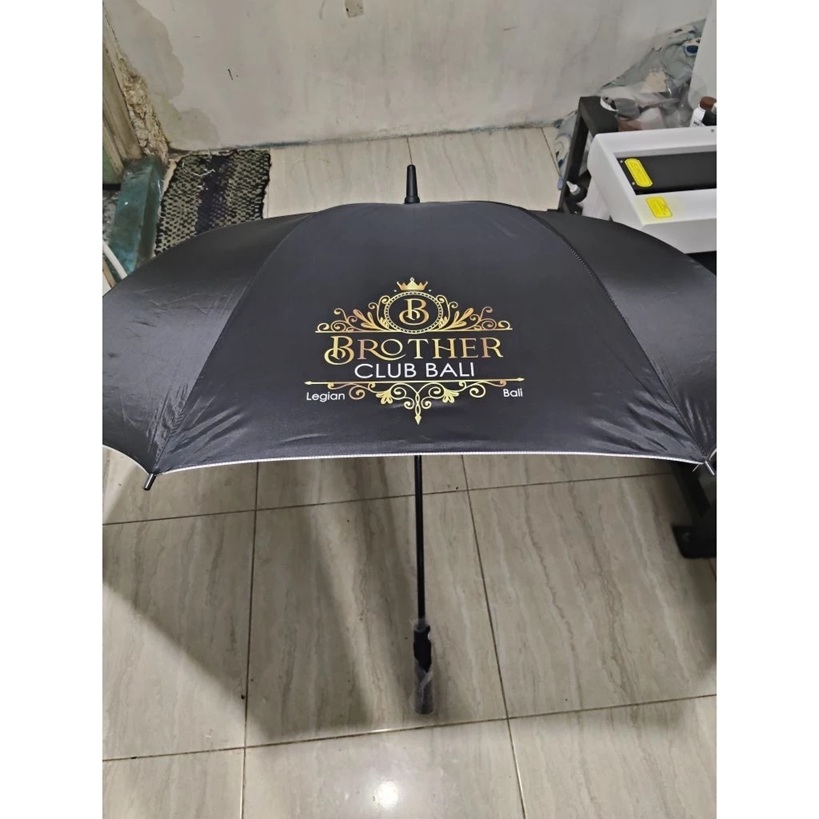 payung golf otomatis costum/payung golf rangka full fiber/payung souvenir — foto 4