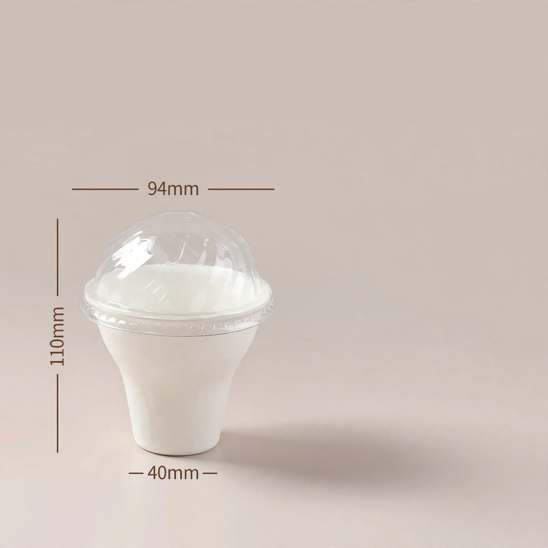 Disposable paper container, biodegradable