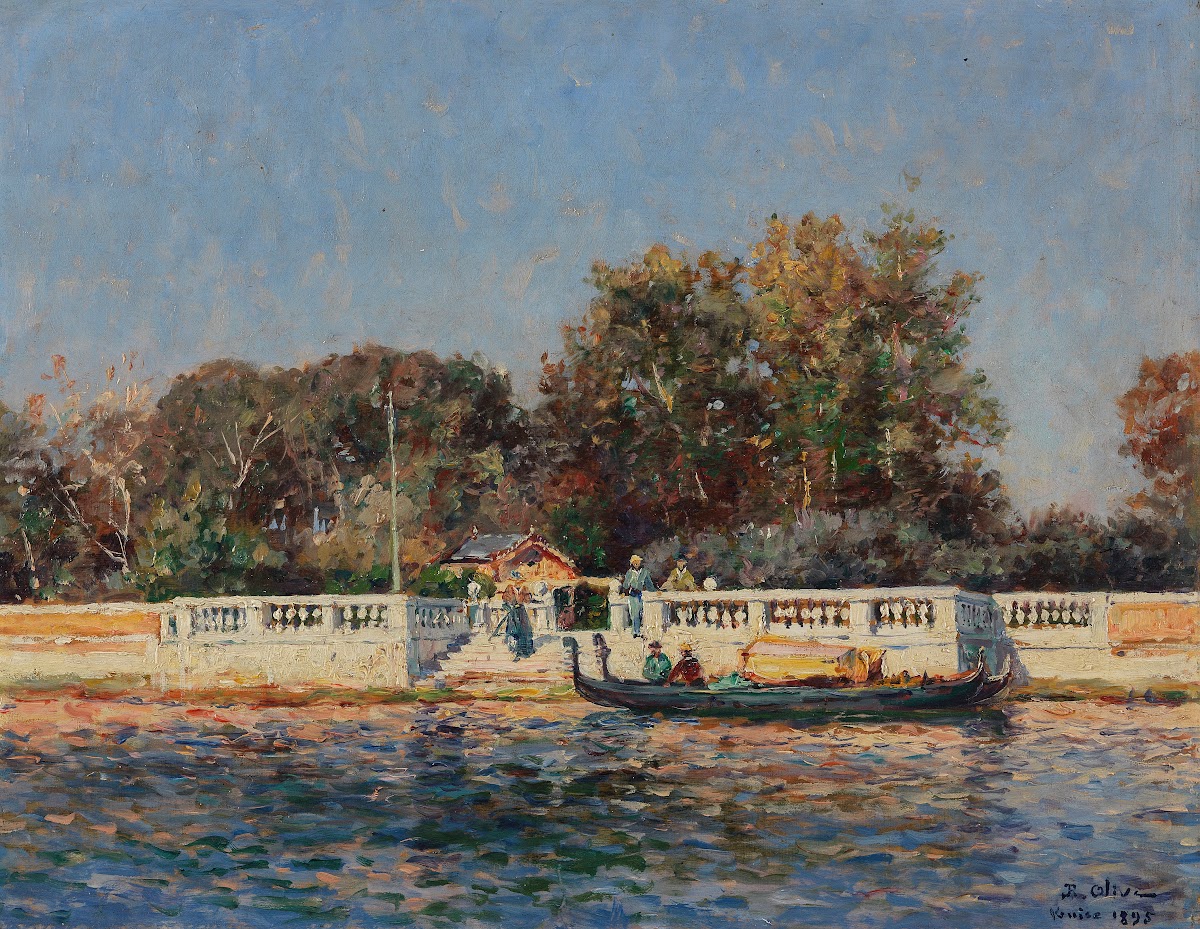 The Public Park In Venice 1895