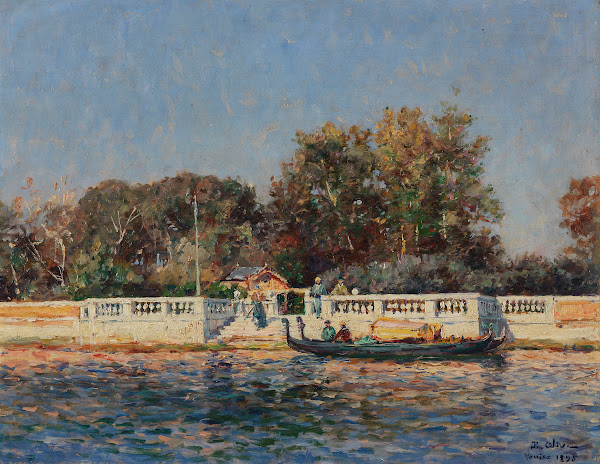 The Public Park In Venice 1895